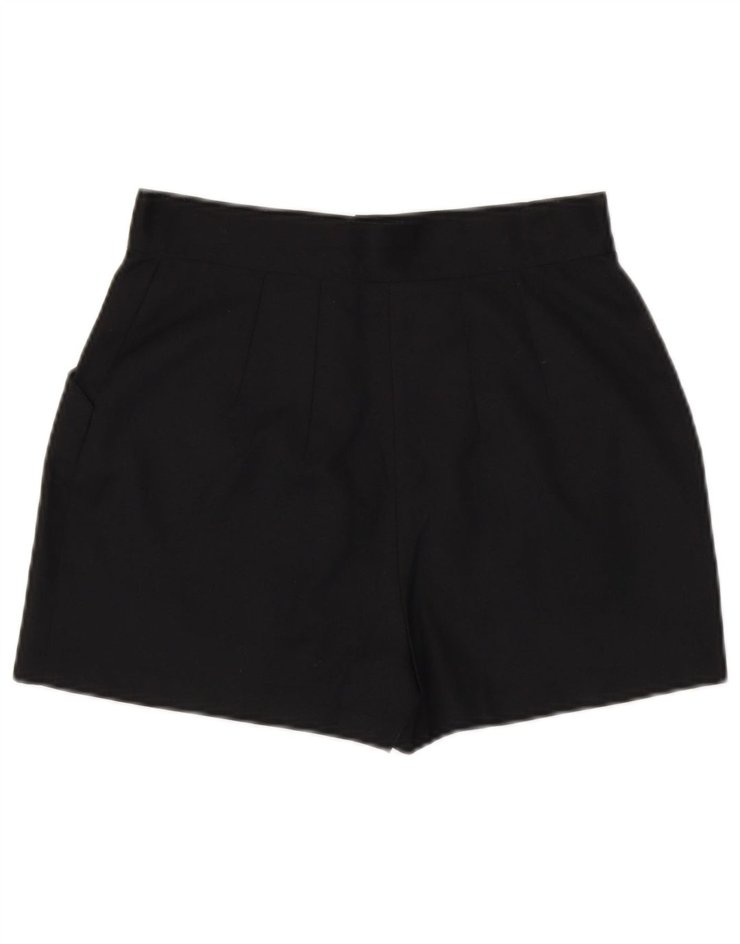 Vintage Womens Casual Shorts Medium W28 Black Polyester