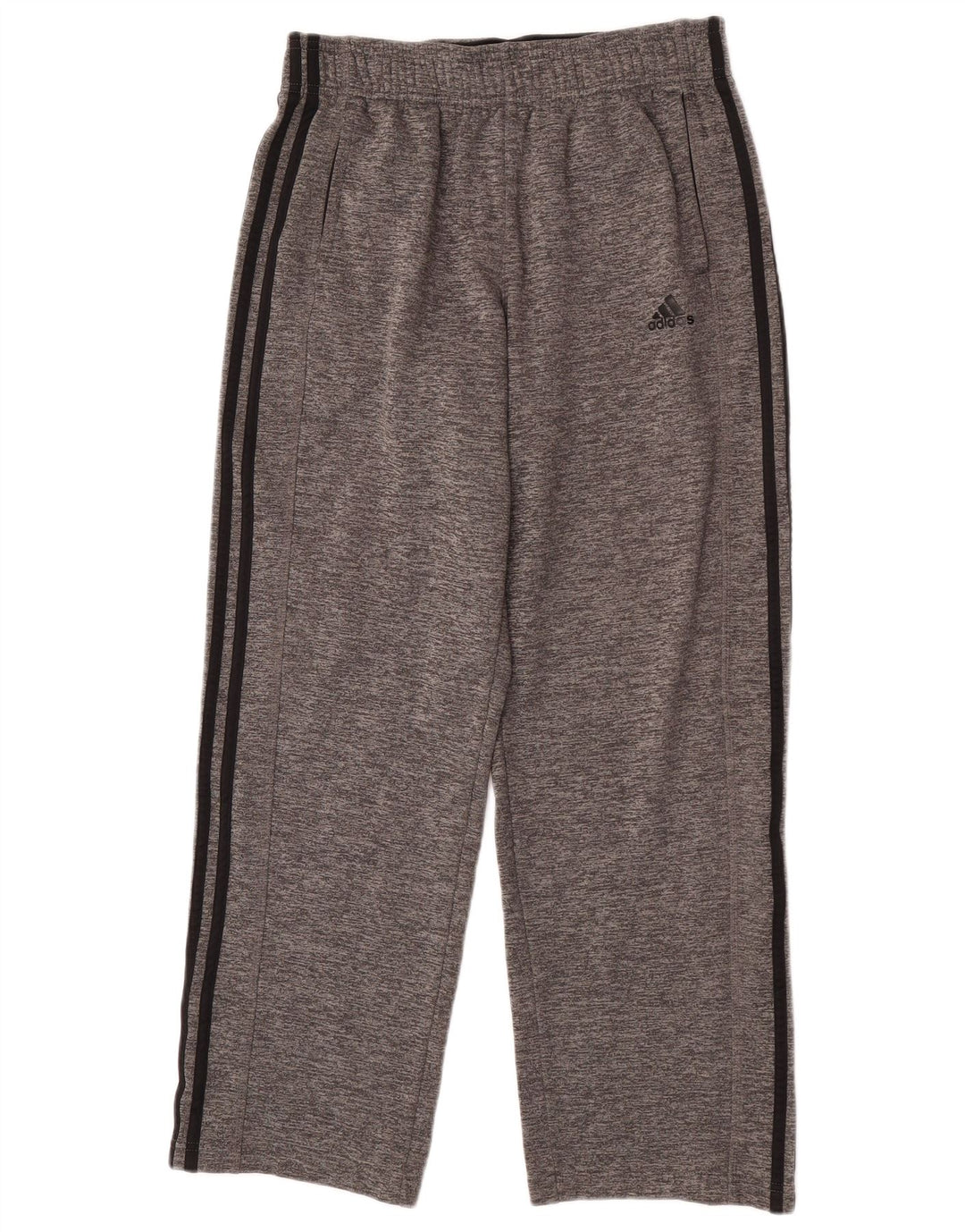Adidas Mens Climawarm Tracksuit Trousers Medium Grey Flecked Polyester