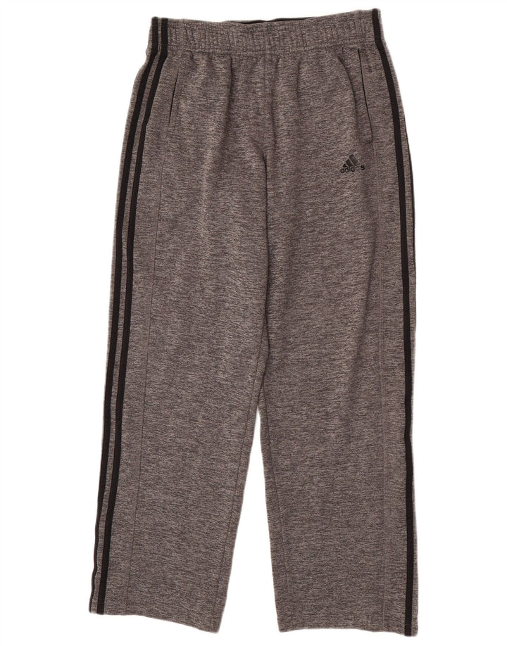 Adidas Mens Climawarm Tracksuit Trousers Medium Grey Flecked Polyester