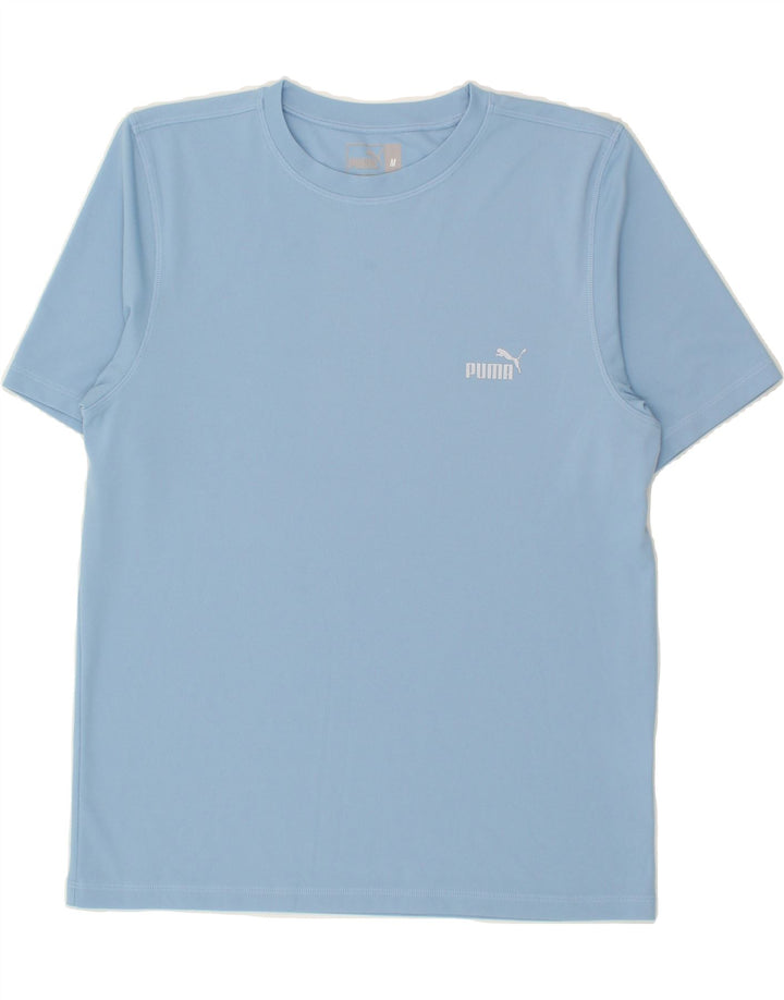 PUMA Mens T-Shirt Top Medium Blue Vintage Puma and Second-Hand Puma from Messina Hembry 