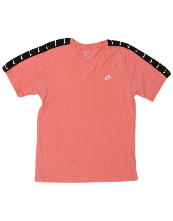 NIKE Mens Graphic T-Shirt Top Small Pink Cotton