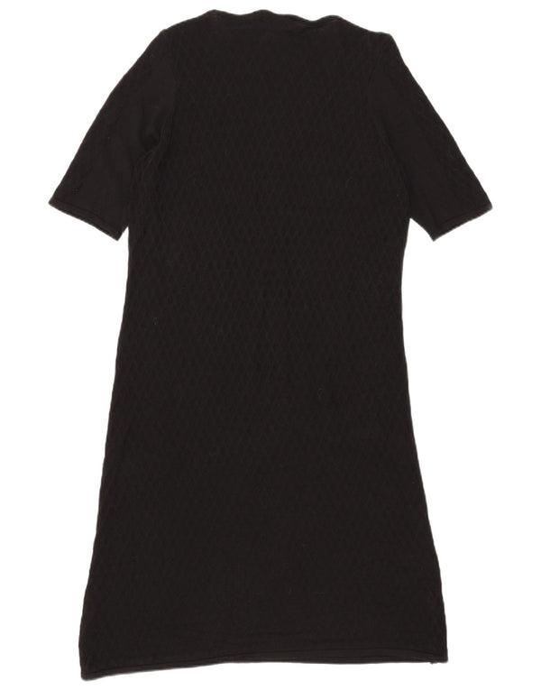 Marks & Spencer Womens Per Una Short Sleeves Jumper Dress UK 16 Large Black