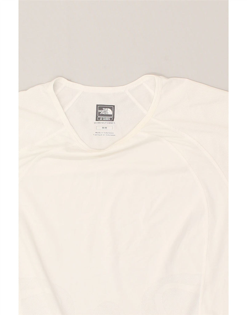 THE NORTH FACE Womens T-Shirt Top UK 14 Medium White | Vintage The North Face | Thrift | Second-Hand The North Face | Used Clothing | Messina Hembry 