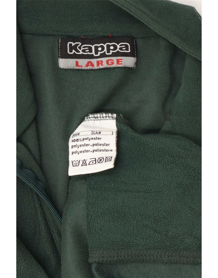 Kappa Mens Fleece Jacket UK 40 Large Green Polyester