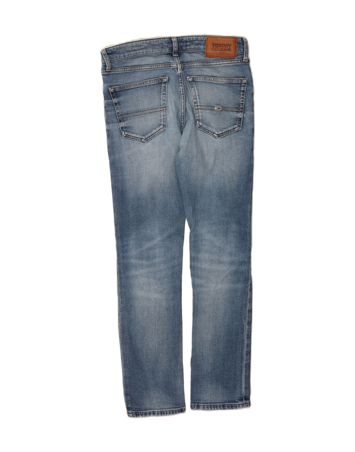 TOMMY HILFIGER Mens Distressed Skinny Jeans W29 L30 Blue Vintage Tommy Hilfiger and Second-Hand Tommy Hilfiger from Messina Hembry 