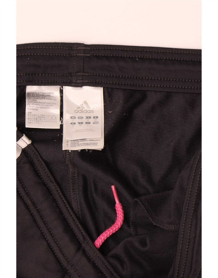 Adidas Womens Tracksuit Trousers UK 12 Medium Black Polyester