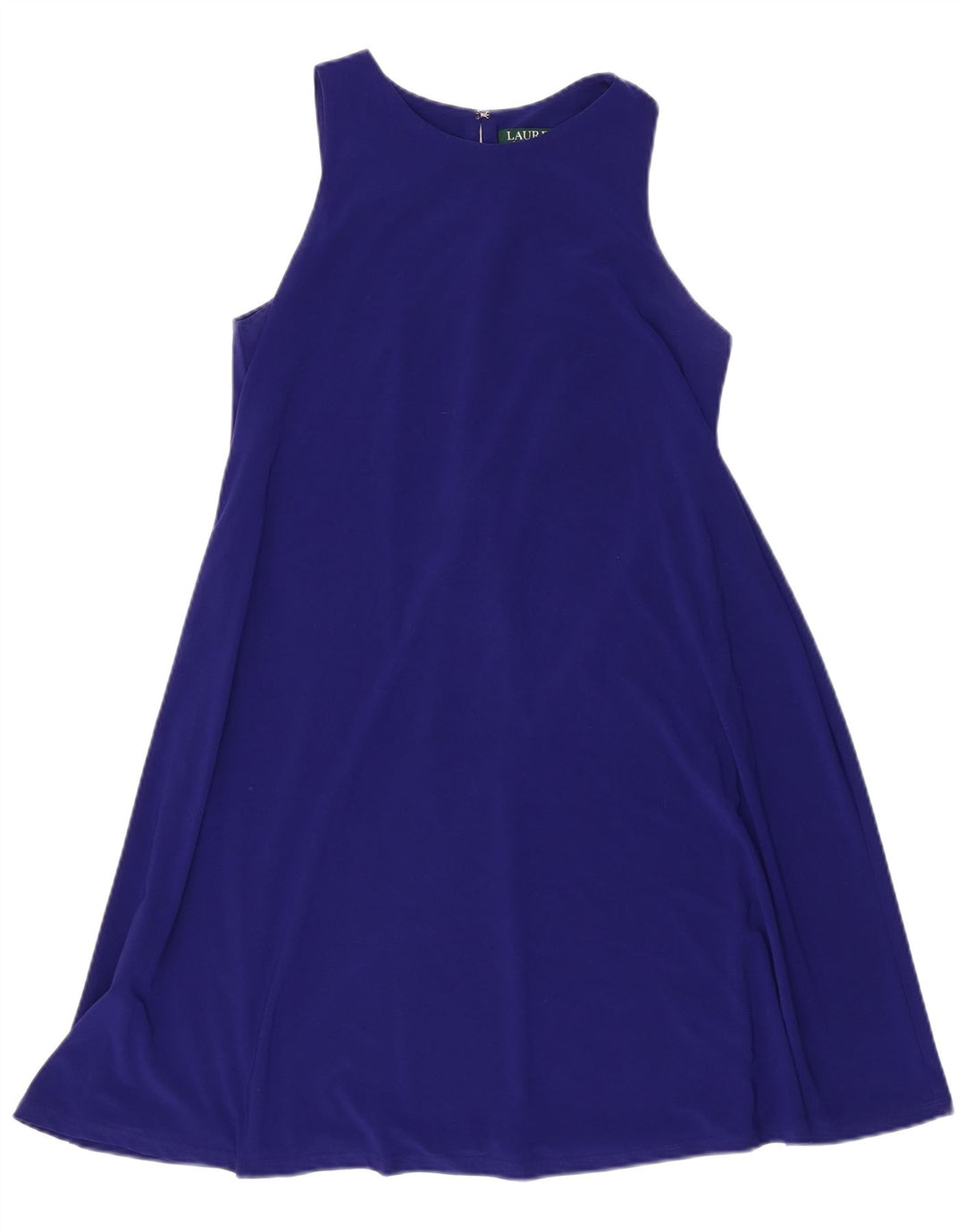 Ralph Lauren Womens Sleeveless Tent Dress US 6 Medium Blue Polyester