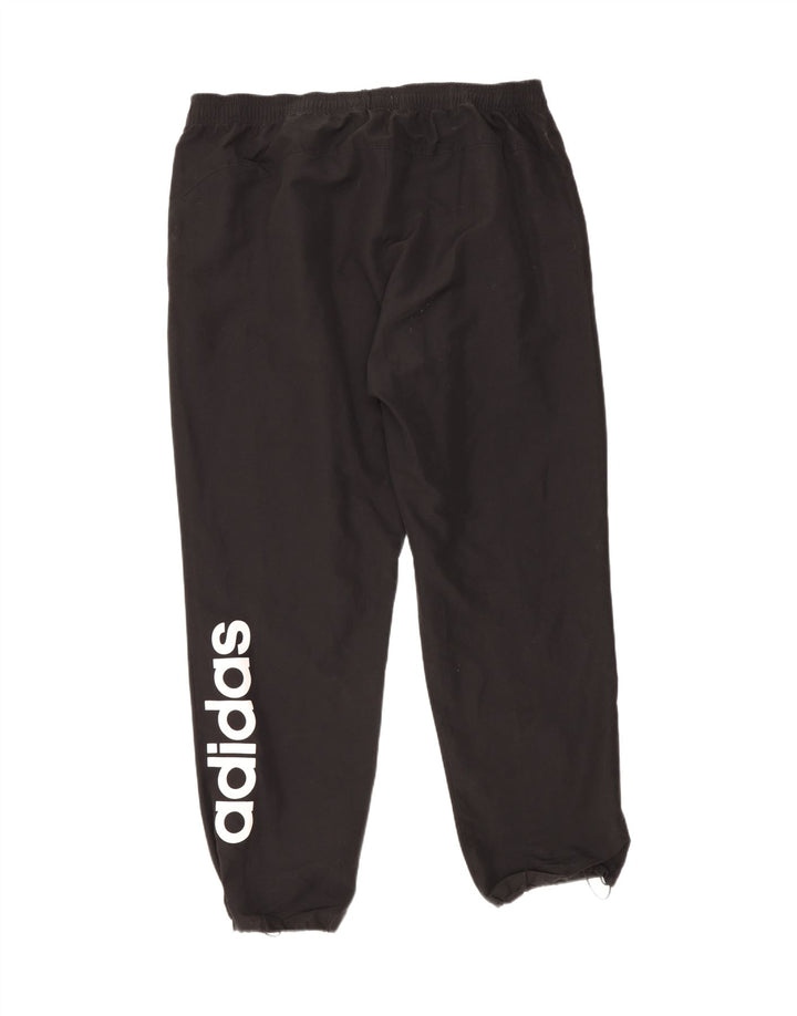 ADIDAS Mens Graphic Tracksuit Trousers Joggers 2XL Black Vintage Adidas and Second-Hand Adidas from Messina Hembry 