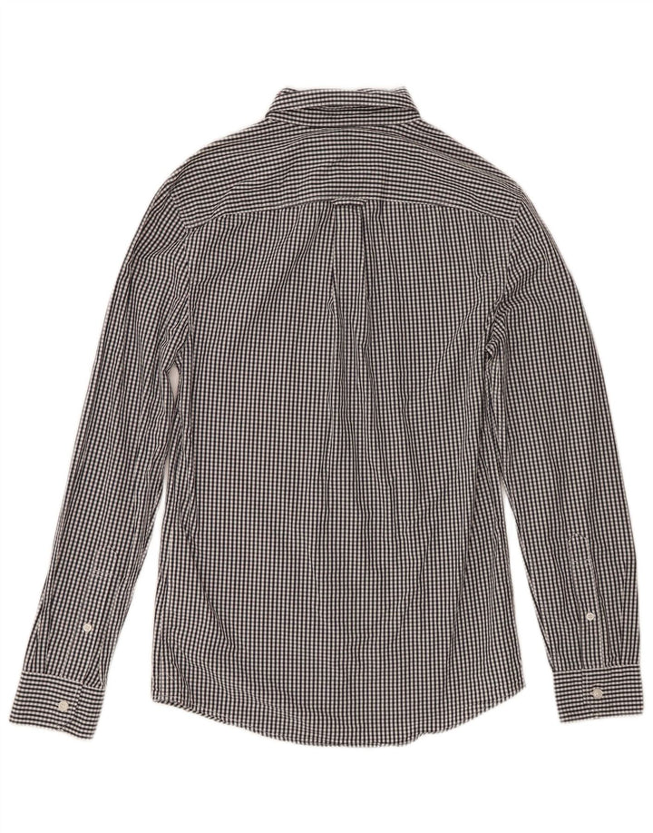 Jack Wills Mens Classic Fit Shirt XS Black Gingham Cotton