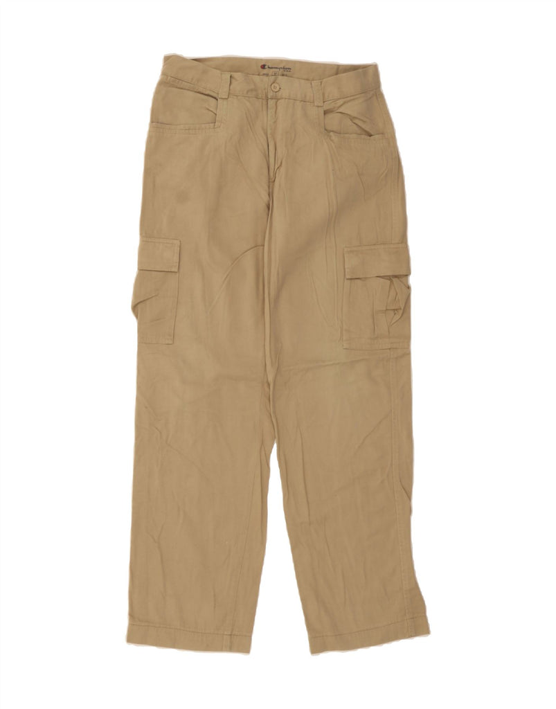 CHAMPION Mens Straight Cargo Trousers Medium W30 L32 Beige Cotton Vintage Champion and Second-Hand Champion from Messina Hembry 