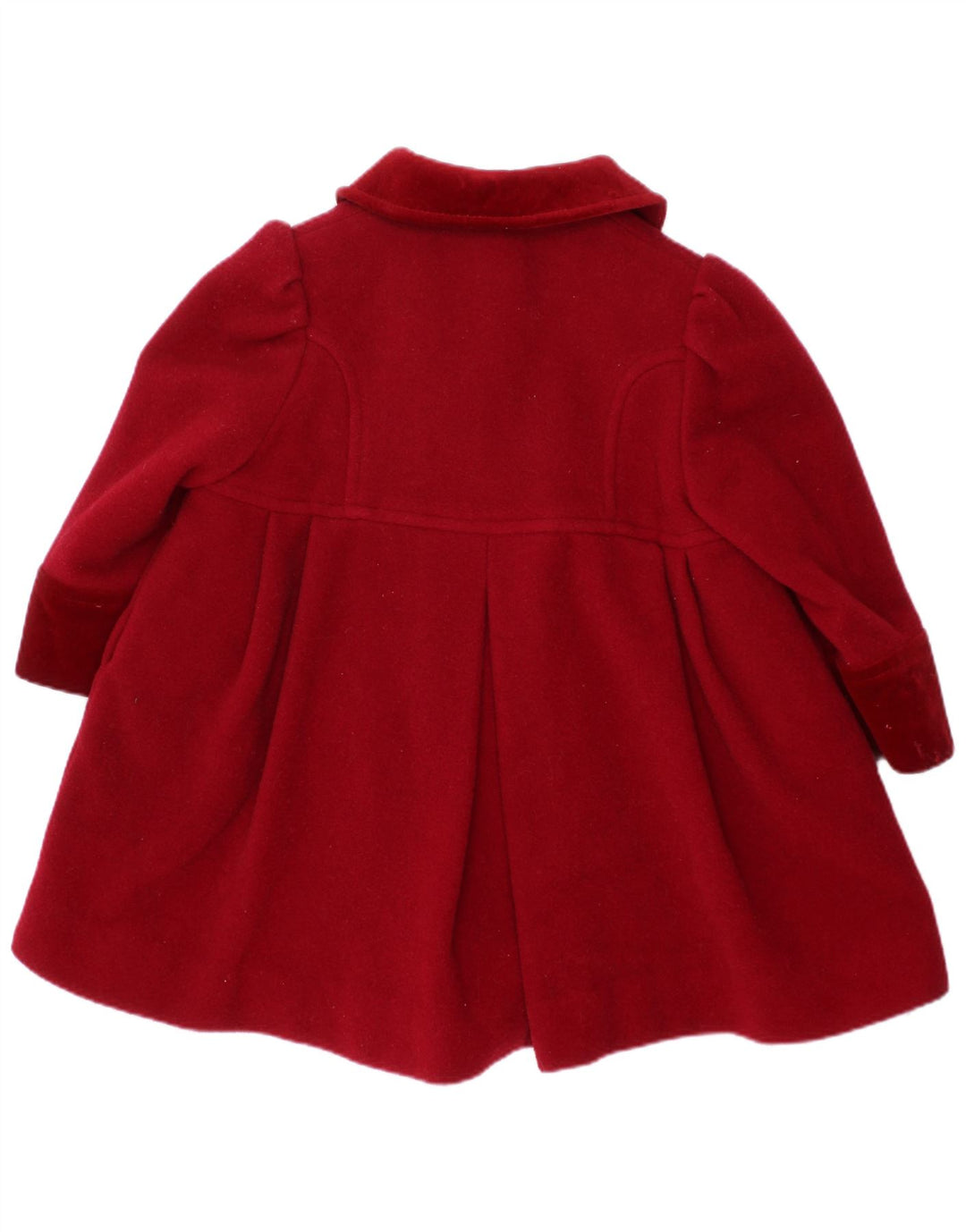 ST. BERNARD Baby Girls Overcoat 6-9 Months Burgundy Wool