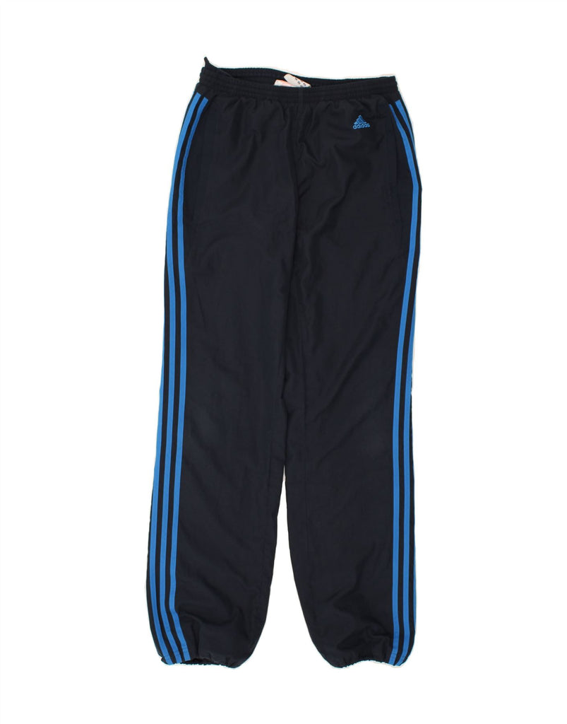 ADIDAS Boys Tracksuit Trousers Joggers 15-16 Years Navy Blue Polyester | Vintage Adidas | Thrift | Second-Hand Adidas | Used Clothing | Messina Hembry 