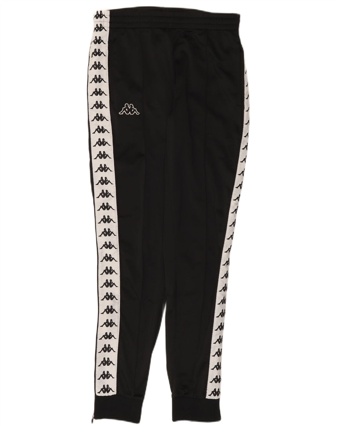 Kappa Mens Graphic Tracksuit Trousers Joggers Small Black Colourblock