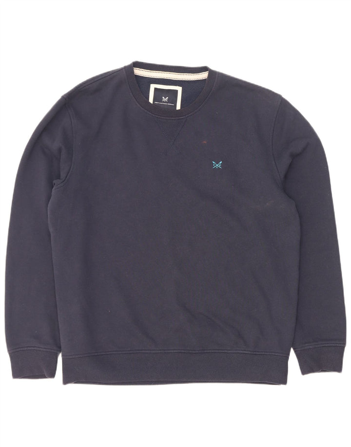 Crew Clothing Mens Sweatshirt Jumper Large Navy Blue Cotton