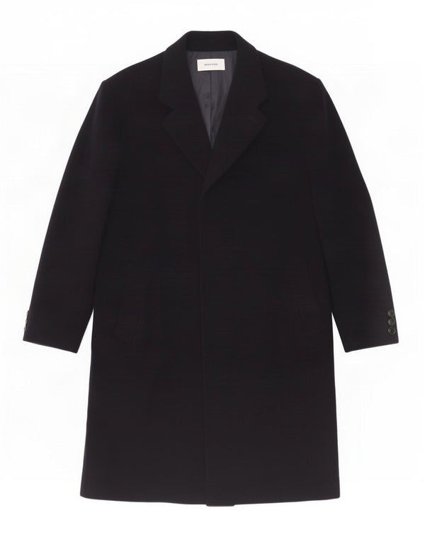 Jon Braye Mens Overcoat UK 42 XL Navy Blue Wool