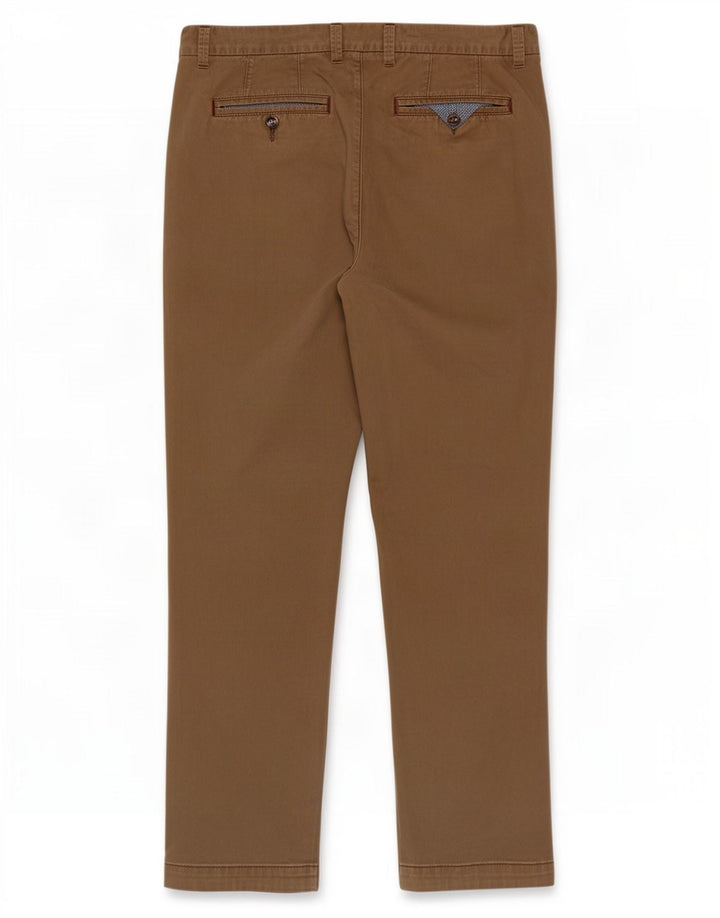 Ted Baker Mens Slim Chino Trousers W36 L30 Beige Cotton
