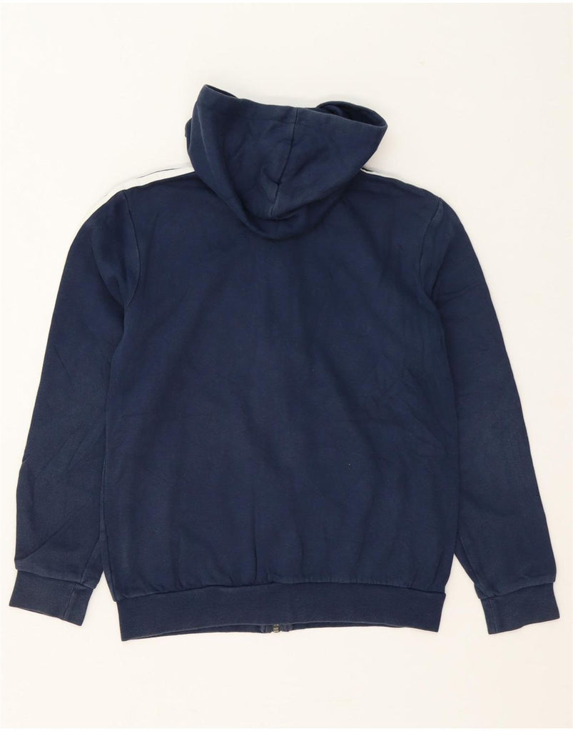 ADIDAS Boys Zip Hoodie Sweater 11-12 Years Navy Blue Cotton Vintage Adidas and Second-Hand Adidas from Messina Hembry 