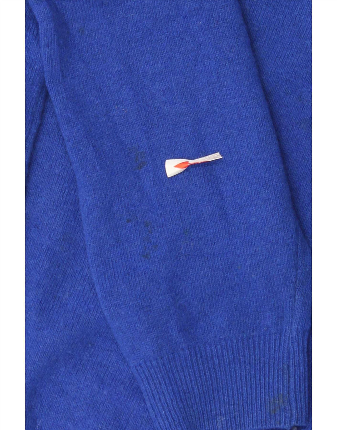 Kappa Boys V-Neck Jumper Sweater 7-8 Years Medium Blue Lambswool