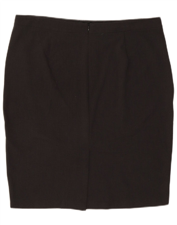 Marks & Spencer Womens Pencil Skirt UK 16 Large W34  Grey Polyester