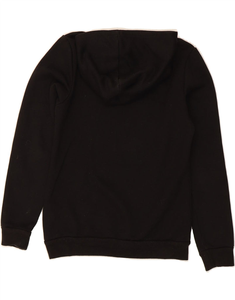 PUMA Boys Graphic Hoodie Jumper 11-12 Years Black Cotton Vintage Puma and Second-Hand Puma from Messina Hembry 