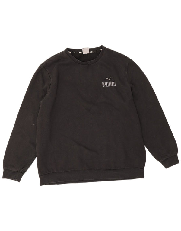 Puma Mens Sweatshirt Jumper XL Black Cotton