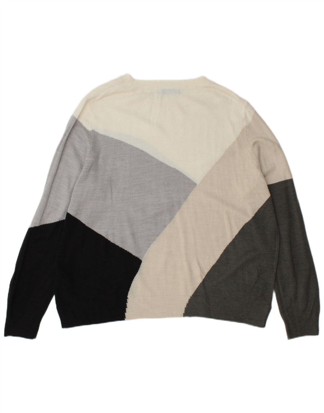 Marks & Spencer Womens Boat Neck Jumper Sweater UK 16 Large Grey