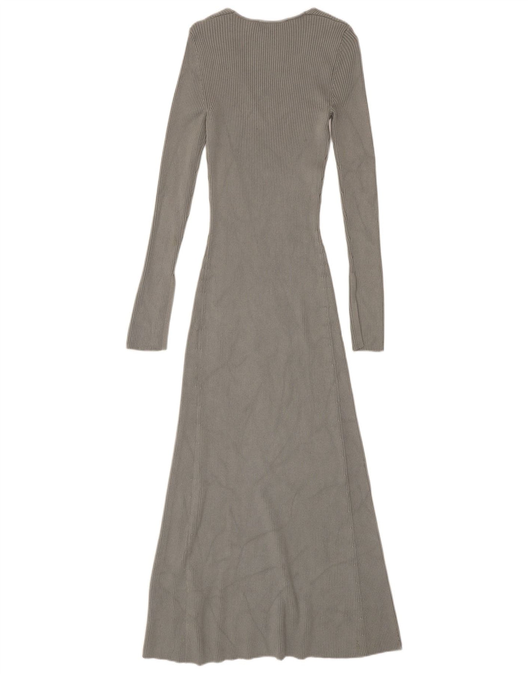 Zara Womens Maxi Jumper Dress UK 8 Small Grey Viscose