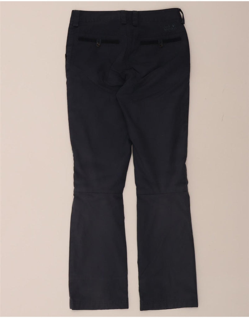 JACK WOLFSKIN Womens Straight Chino Trousers W25 L30 Navy Blue Polyester Vintage Jack Wolfskin and Second-Hand Jack Wolfskin from Messina Hembry 