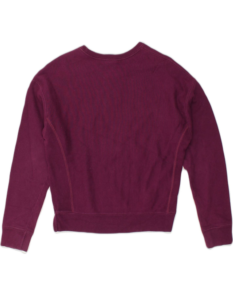 CHAMPION Womens Sweatshirt Jumper Medium Burgundy Cotton | Vintage Champion | Thrift | Second-Hand Champion | Used Clothing | Messina Hembry 