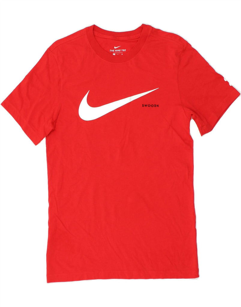 NIKE Mens Graphic T-Shirt Top Small Red Cotton | Vintage Nike | Thrift | Second-Hand Nike | Used Clothing | Messina Hembry 