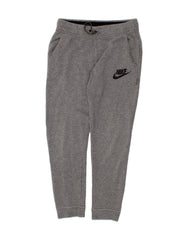 NIKE Boys Tracksuit Trousers Joggers 13-14 Years XL Grey Cotton