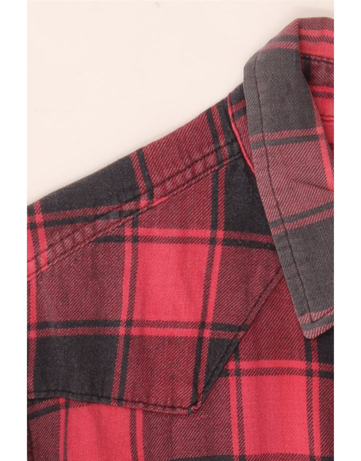 LEVI'S Mens Flannel Shirt Medium Red Check Cotton