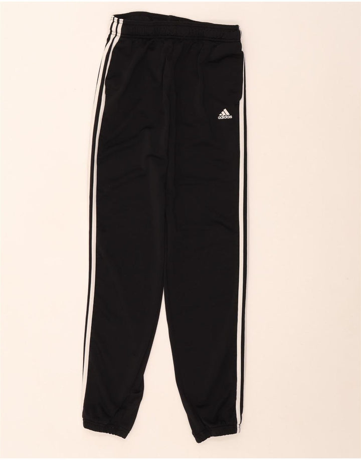 Adidas Boys Tracksuit Trousers Joggers 13-14 Years  Black Polyester
