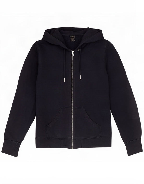 Replay Womens Zip Hoodie Sweater UK 14 Medium Navy Blue