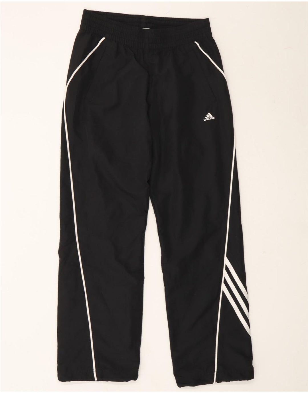 ADIDAS Boys Climacool Tracksuit Trousers 11-12 Years Black Polyester Vintage Adidas and Second-Hand Adidas from Messina Hembry 