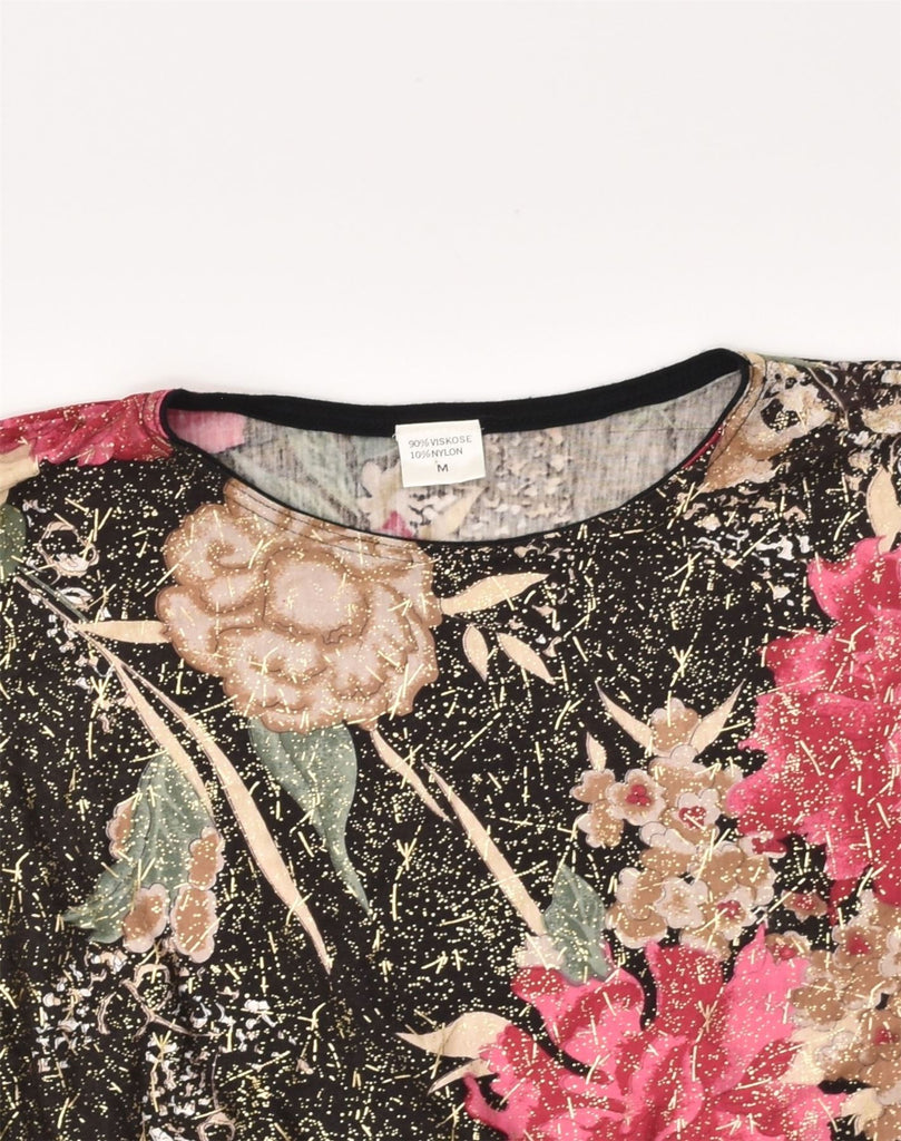 VINTAGE Womens Blouse Top UK 14 Medium Multicoloured Floral Viscose | Vintage Vintage | Thrift | Second-Hand Vintage | Used Clothing | Messina Hembry 