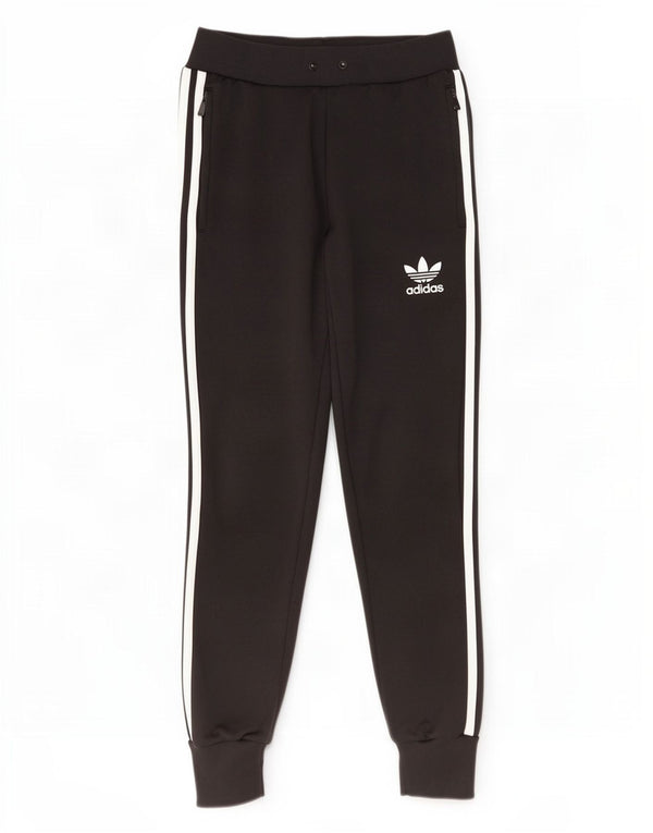 Adidas Womens Tracksuit Trousers Joggers UK 6 XS Black Polyester