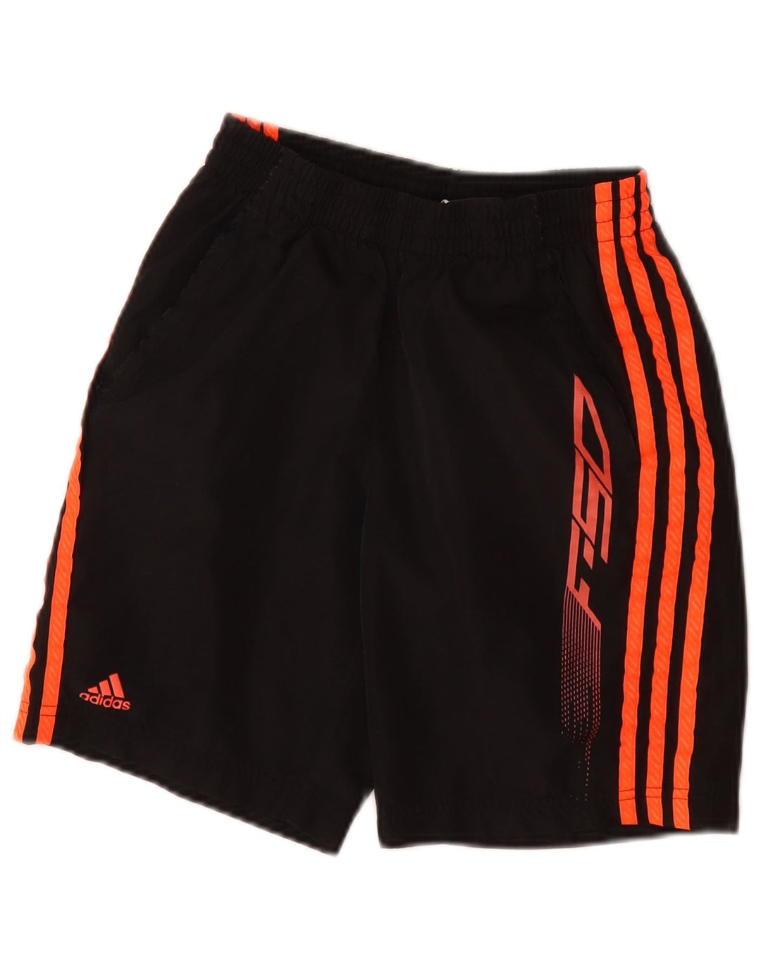 ADIDAS Boys F50 Graphic Sport Shorts 11-12 Years  Black Polyester