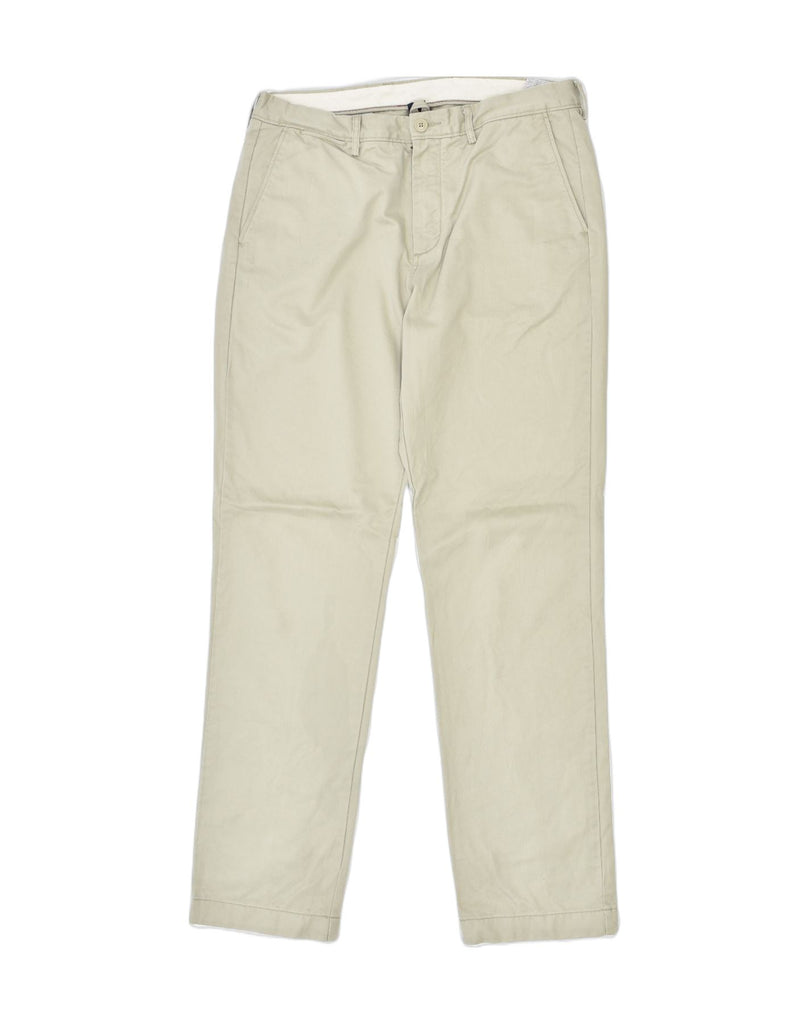 J. CREW Mens Slim Chino Trousers W34 L34 Beige Cotton | Vintage | Thrift | Second-Hand | Used Clothing | Messina Hembry 