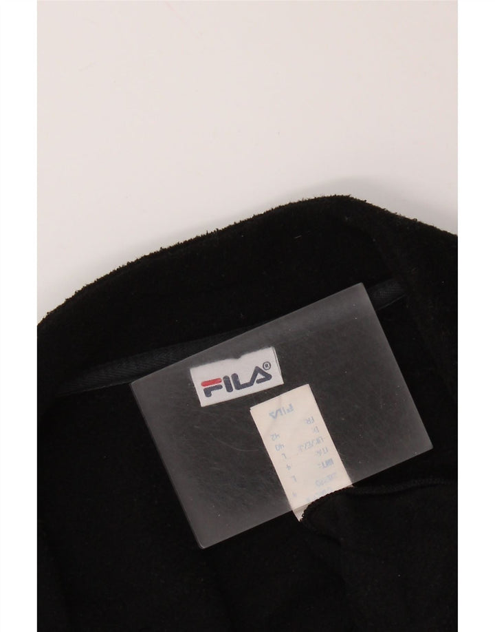 Fila Womens Fleece Jacket UK 16 Large Black Polyester