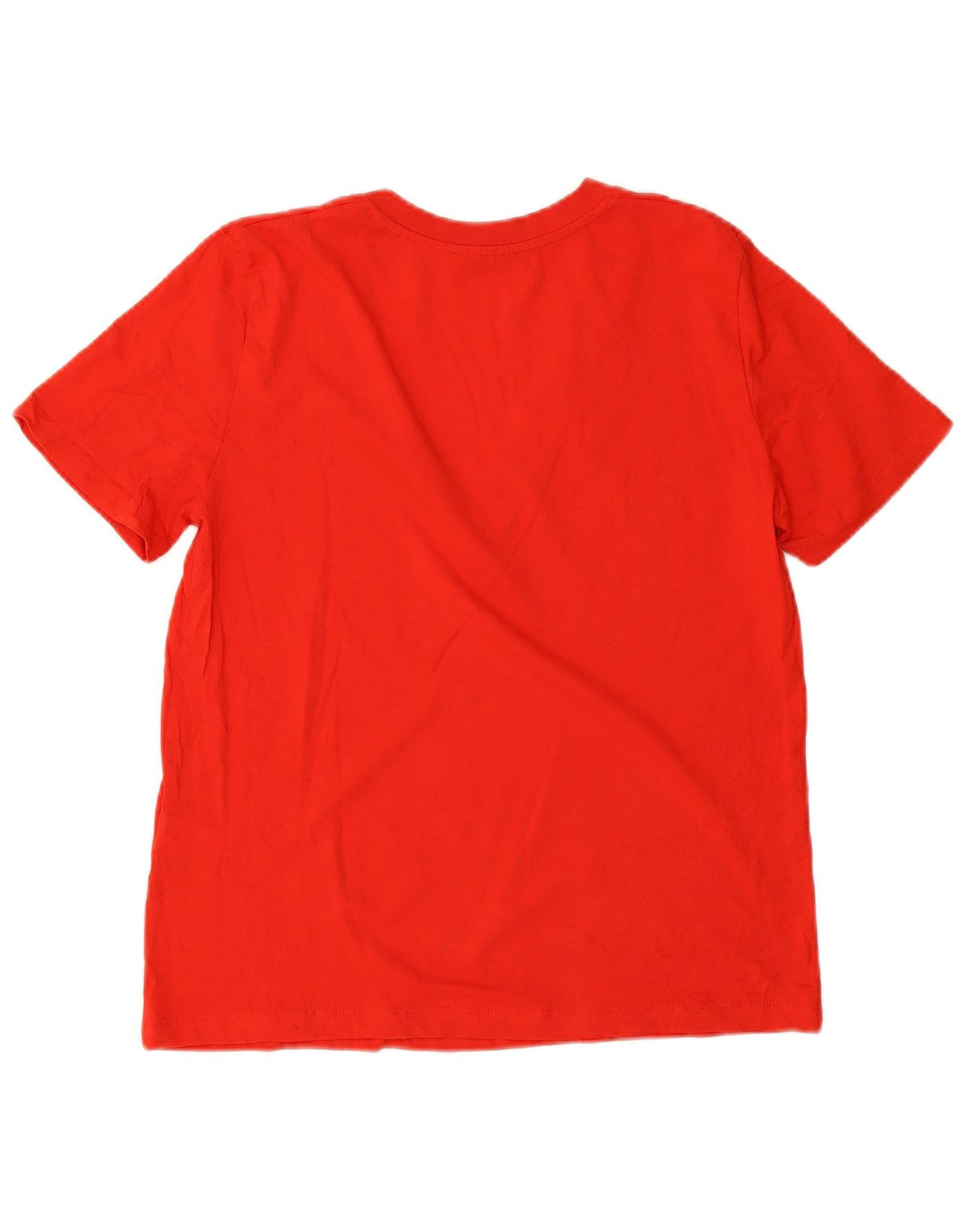 Zara Womens Oversized T-Shirt Top UK 10 Small Red Cotton