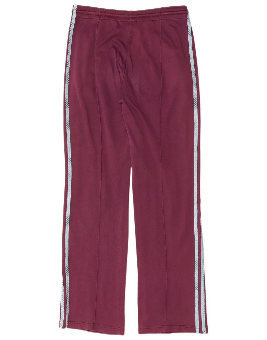 Adidas Womens Tracksuit Trousers UK 14 Medium Burgundy Polyester
