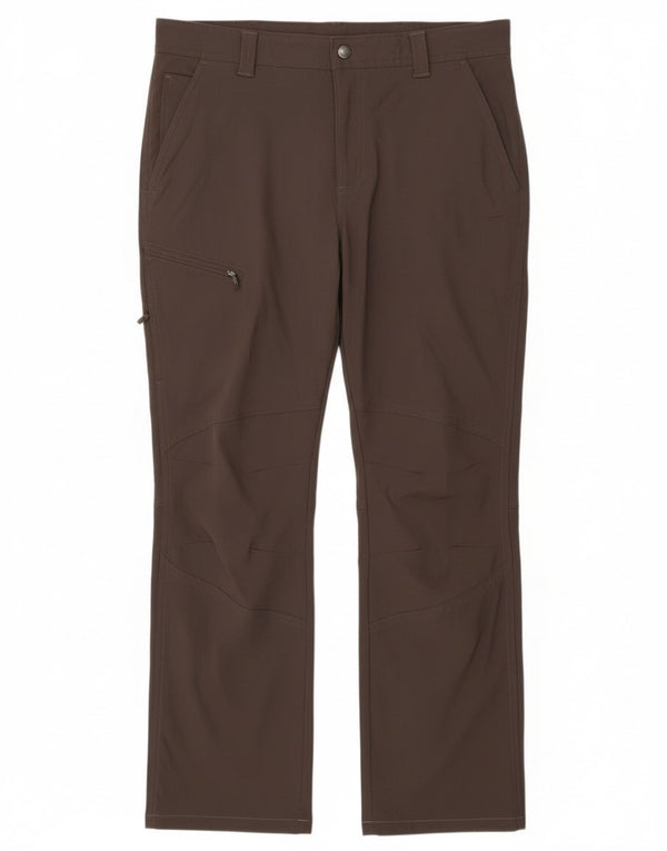 Columbia Mens Omni-Shield Straight Cargo Trousers W34 L32 Brown Nylon