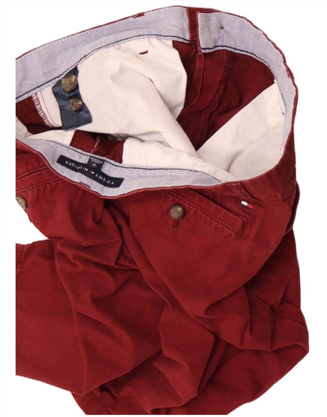 Tommy Hilfiger Mens Chino Shorts W33 Medium Brown Cotton