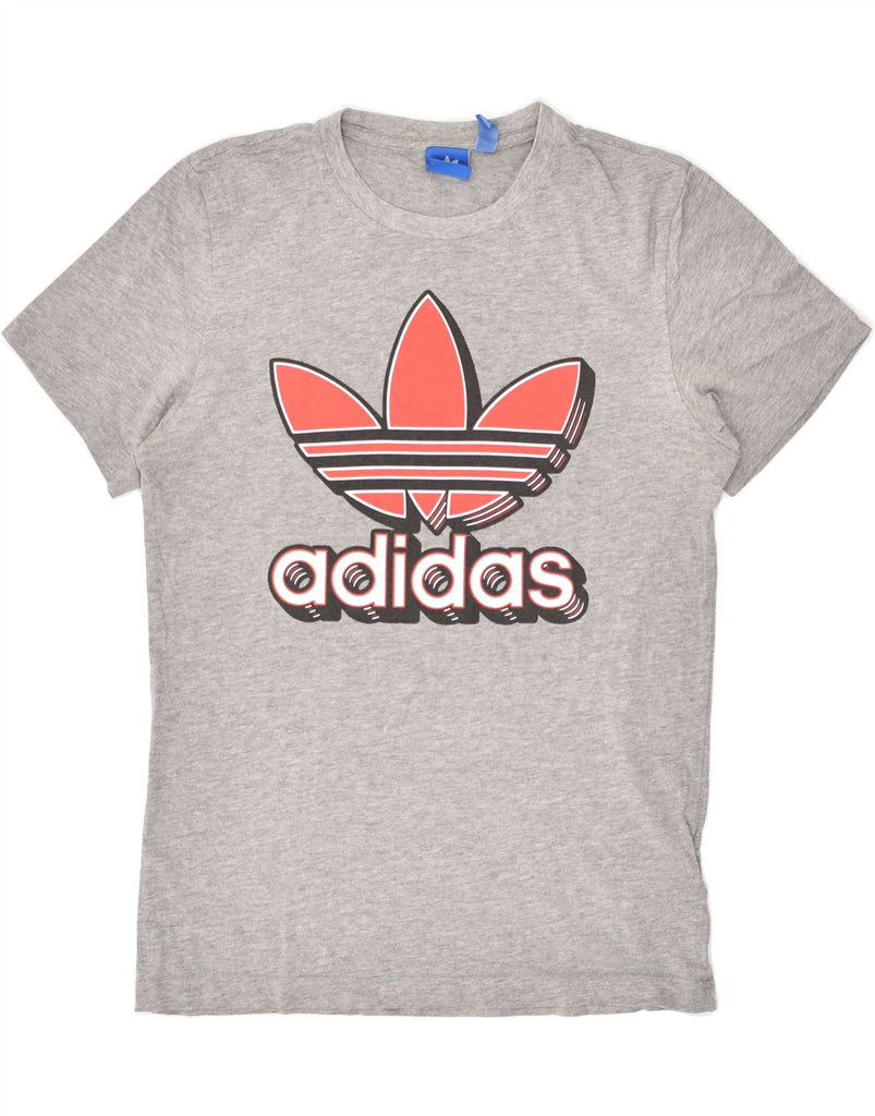 ADIDAS Mens Graphic T-Shirt Top Small Grey Cotton | Vintage Adidas | Thrift | Second-Hand Adidas | Used Clothing | Messina Hembry 