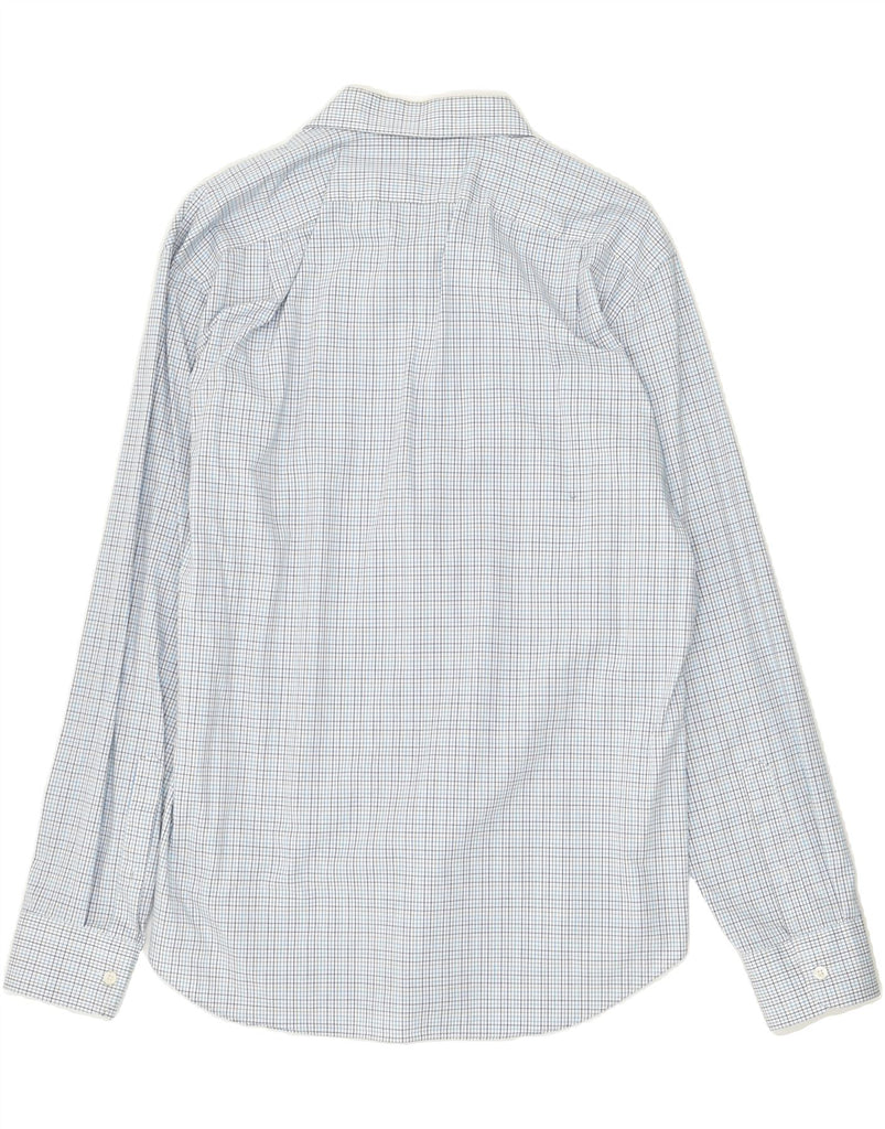 J. CREW Mens Wrinkle Free Slim Shirt Large Grey Check Cotton | Vintage J. Crew | Thrift | Second-Hand J. Crew | Used Clothing | Messina Hembry 
