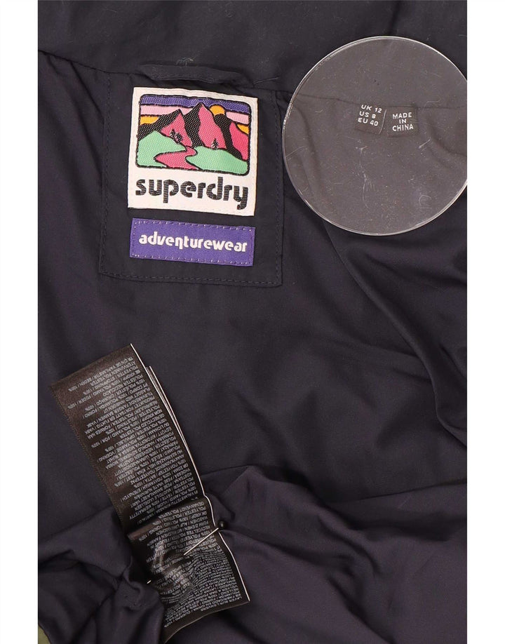 Superdry Womens Padded Gilet UK 12 Medium Multicoloured Colourblock