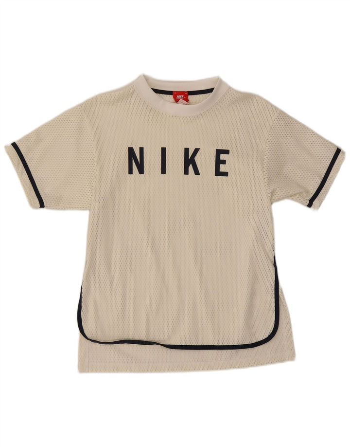 Nike Mens Graphic T-Shirt Top Small White Polyester Sports
