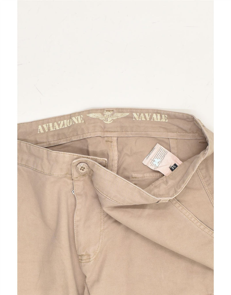 VINTAGE Mens Slim Cargo Trousers IT 54 2XL W38 L30  Beige Cotton | Vintage Vintage | Thrift | Second-Hand Vintage | Used Clothing | Messina Hembry 