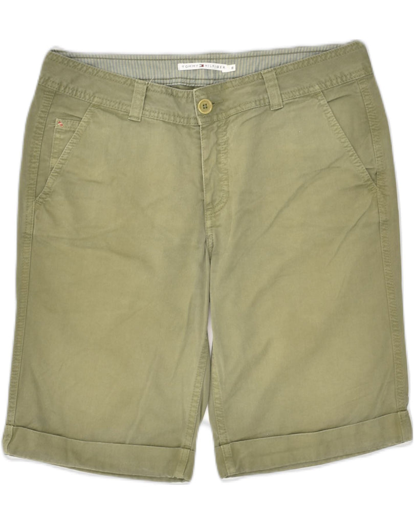 TOMMY HILFIGER Womens Chino Shorts US 6 Small W30 Khaki Cotton | Vintage Tommy Hilfiger | Thrift | Second-Hand Tommy Hilfiger | Used Clothing | Messina Hembry 